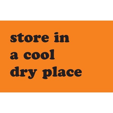 Label, DL1804, STORE IN COOL DRY PLACE, 3 X 5